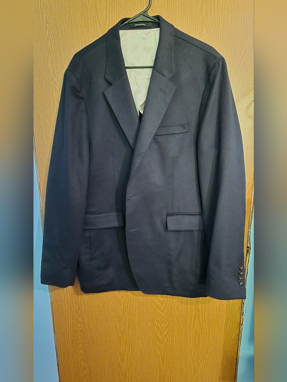 Todd Snyder Mens Navy Cashmere Sutton Suit Jacket 46R Pre Owned